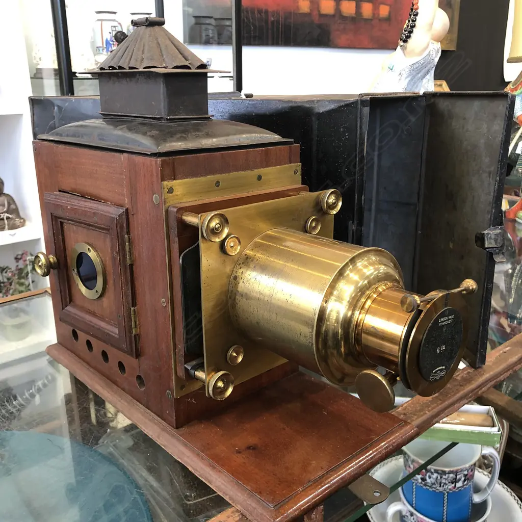 BOXED MAGIC LANTERN 1916 ELECTRIFIED 270 X 470mm Image 1++