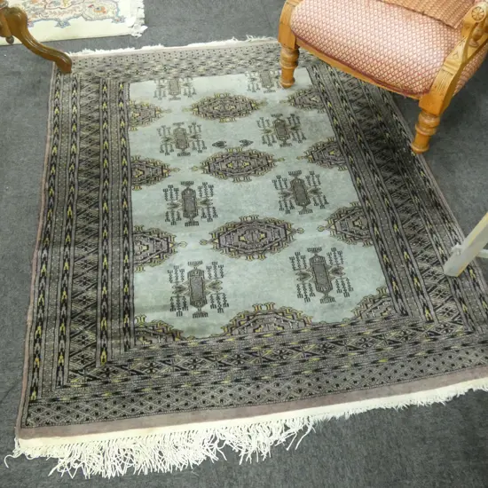 HAND KNOTTED WOOL PILE RUG 