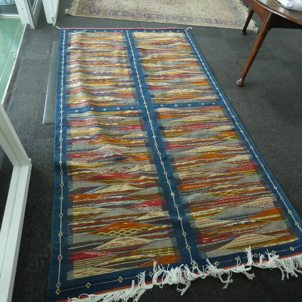 LARGE CONTEMPORARY KELIM RUG... Image 1++