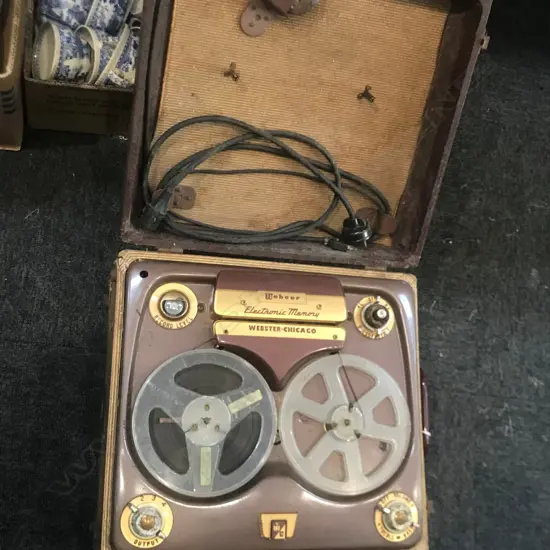 OLD REEL TO REEL TAPE RECORDER 380 X 410MM