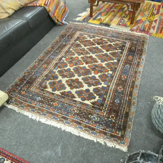 HAND KNOTTED ALL WOOL RUG...