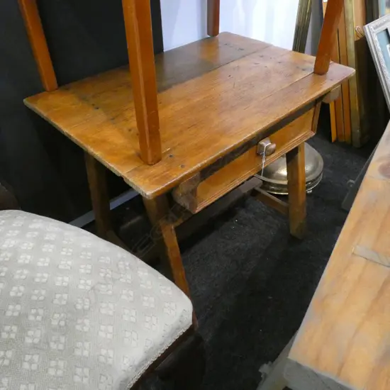 ANTIQUE SPANISH PROVINCIAL SIDE TABLE...