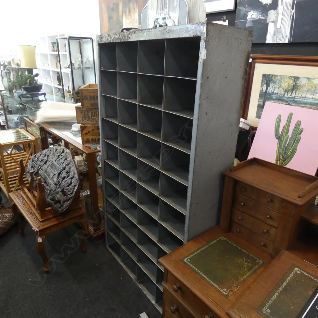 LARGE INDUSTRIAL METAL OPEN SHELVING... Image 1++