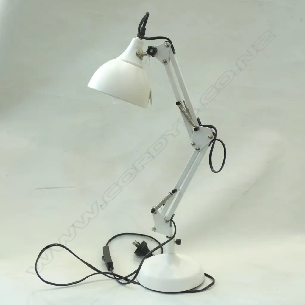 MODERN WHITE ANGLEPOISE STYLE LAMP H.600mm Image 1++