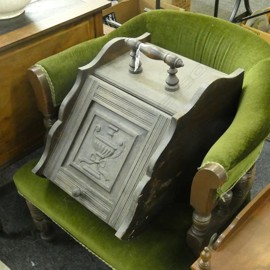 VICTORIAN COAL SCUTTLE L.480mm Image 1++