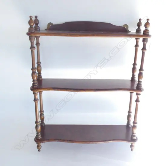 SM 3 TIER WOODEN WHAT NOT STAND H. 600MM