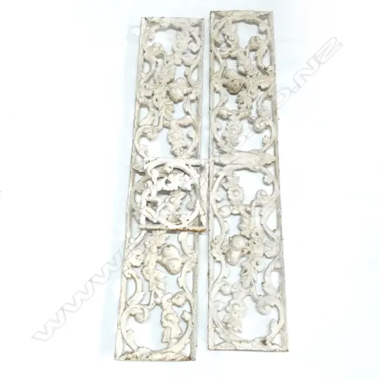 3 PCES CAST IRON VERANDA LACEWORK L.890mm