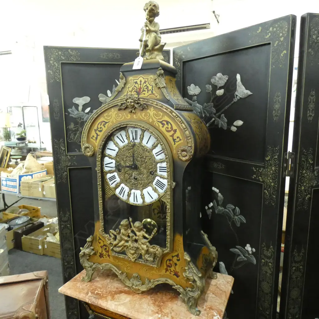 INLAID CLOCK H.760mm ON PLINTH H.1150mm Image 1++