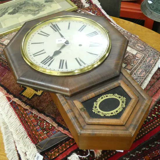 ANSONIA SCHOOL WALL CLOCK H.630mm