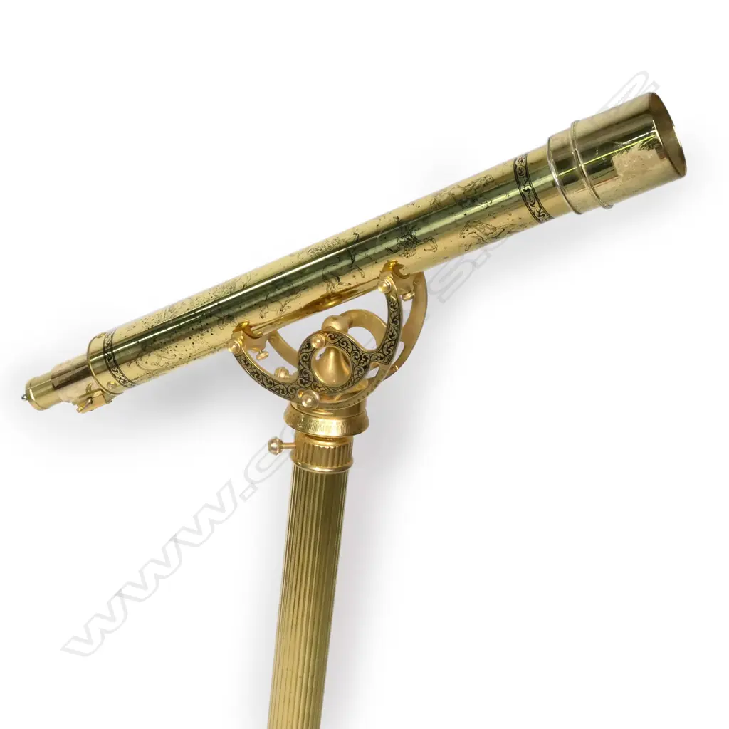 LG BRASS REPRODUCTION TELESCOPE L.590MM Image 1++