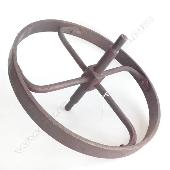 HEAVY CAST IRON WAGON WHEEL 420mm dia