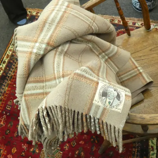 KAIAPOI WOOLEN MFG. CO. PURE WOOL 'MAORI CHIEF' BLANKET 