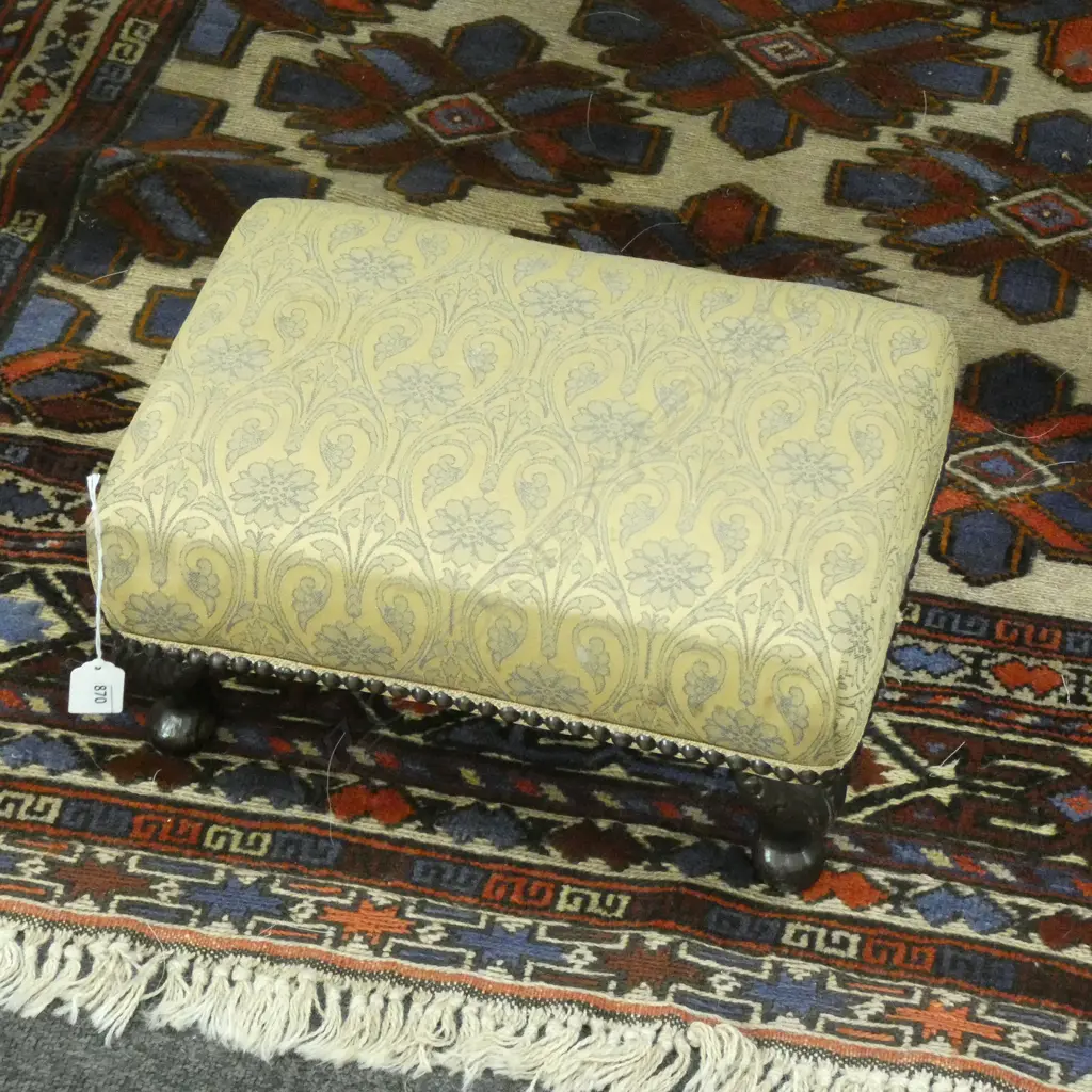 UPHOLSTERED FOOT STOOL W.350mm Image 1++