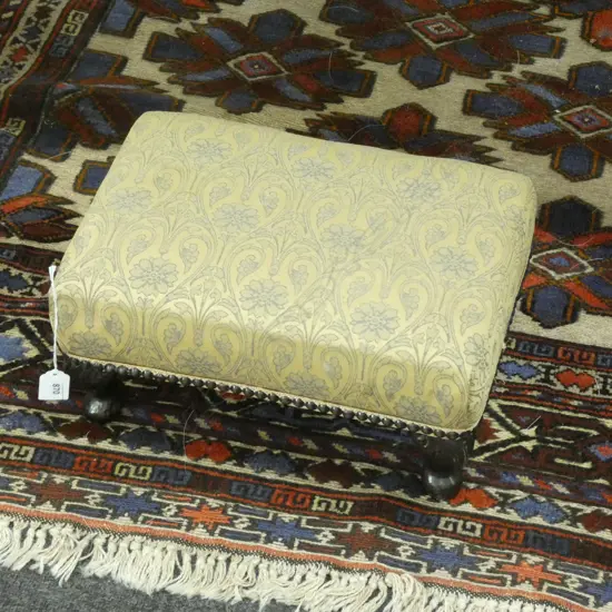 UPHOLSTERED FOOT STOOL W.350mm