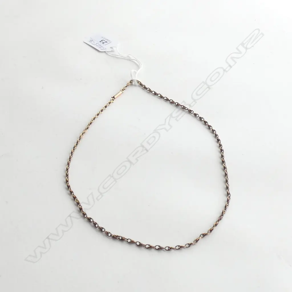 (6160) ANTIQUE 9CT CHAIN PRINCE-OF-WALES DESIGN  9.7 GMS Image 1++