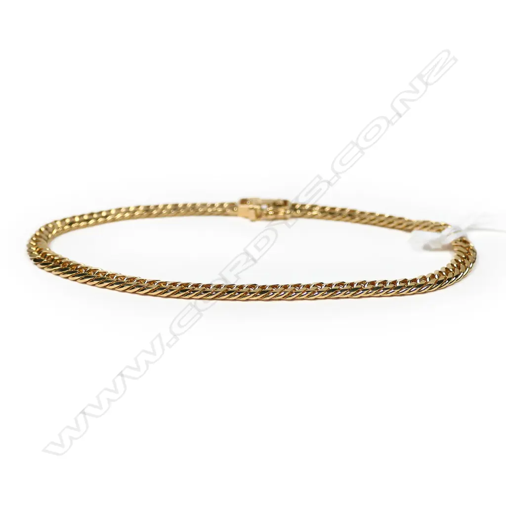 18CT YELLOW GOLD BRACELET, 9.25G Image 1++