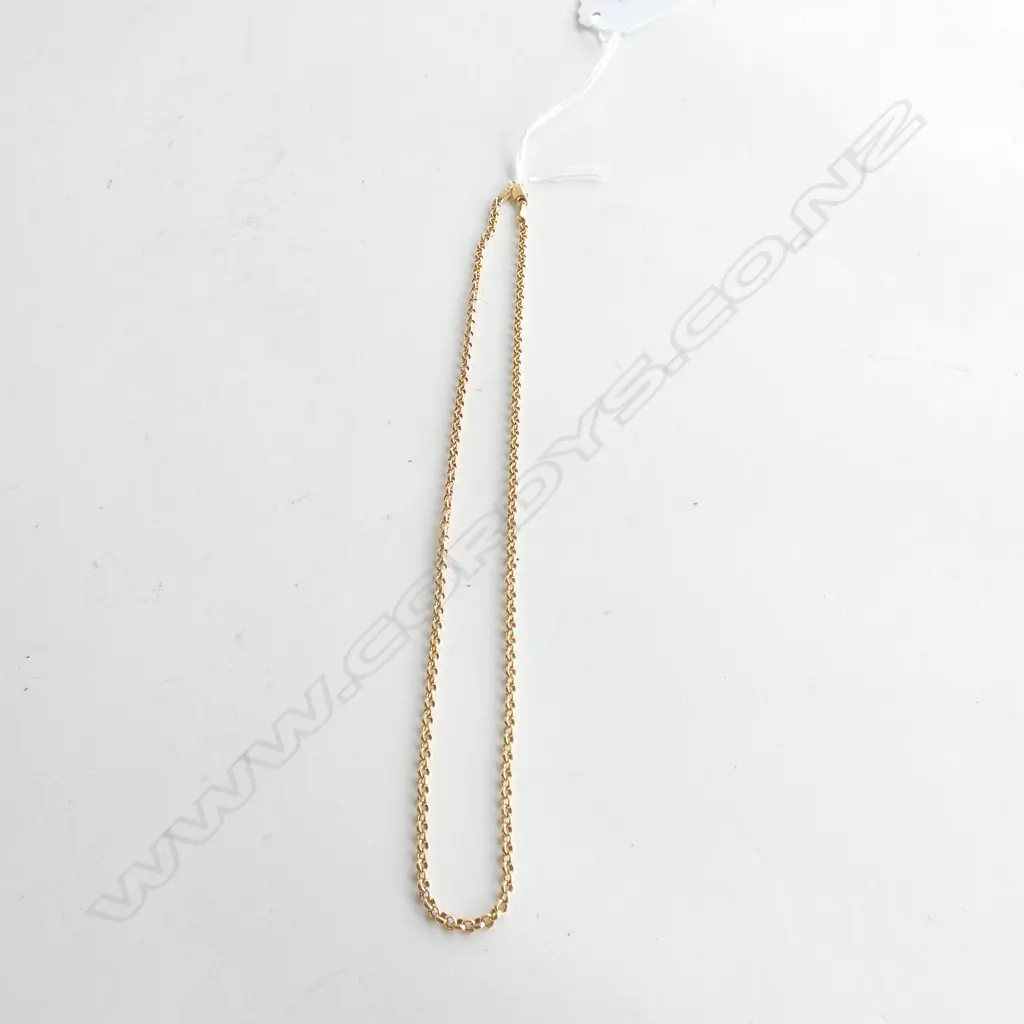(19528) 9CT YELLOW GOLD NECK CHAIN BELCHER LINK Image 1++