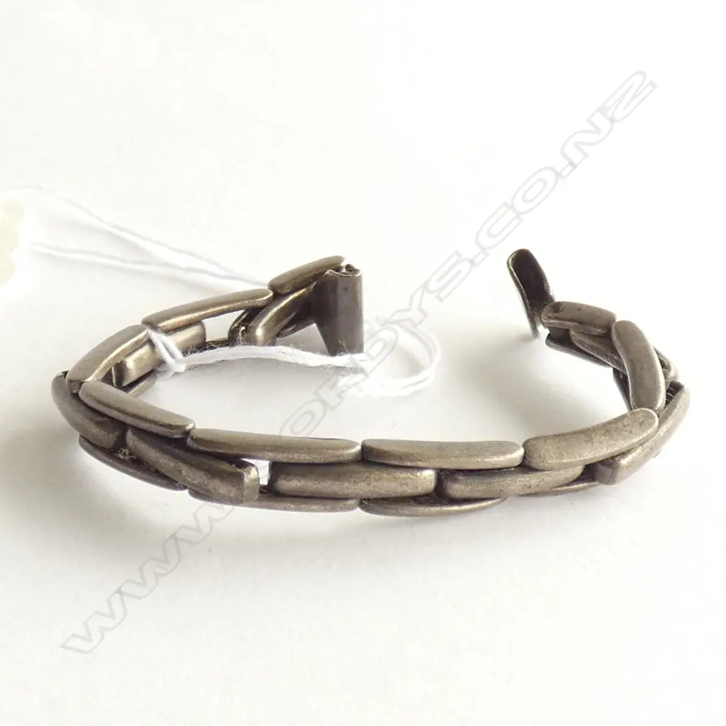 (19279) 1920'S SILVER WATCH BRACELET EXPANDING Image 1++