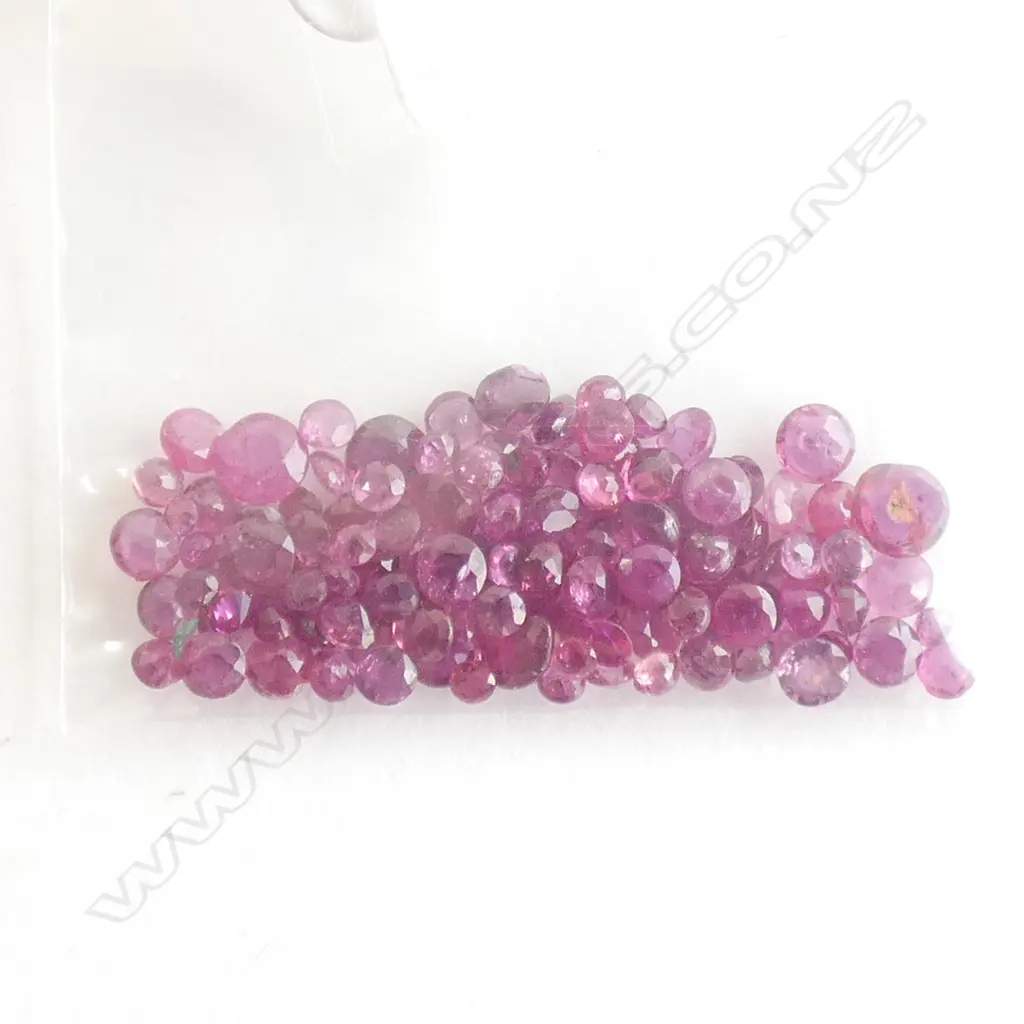 10CT FACETED RUBIES 1-2MM  Image 1++