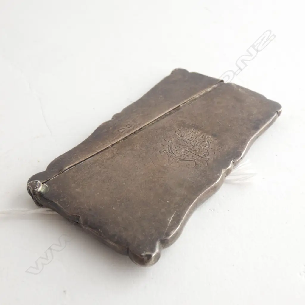 (16159) ANTIQUE SILVER CARD CASE Image 1++
