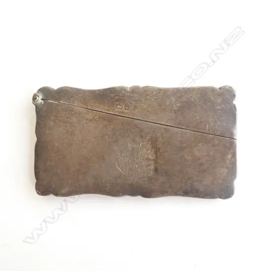 (16159) ANTIQUE SILVER CARD CASE