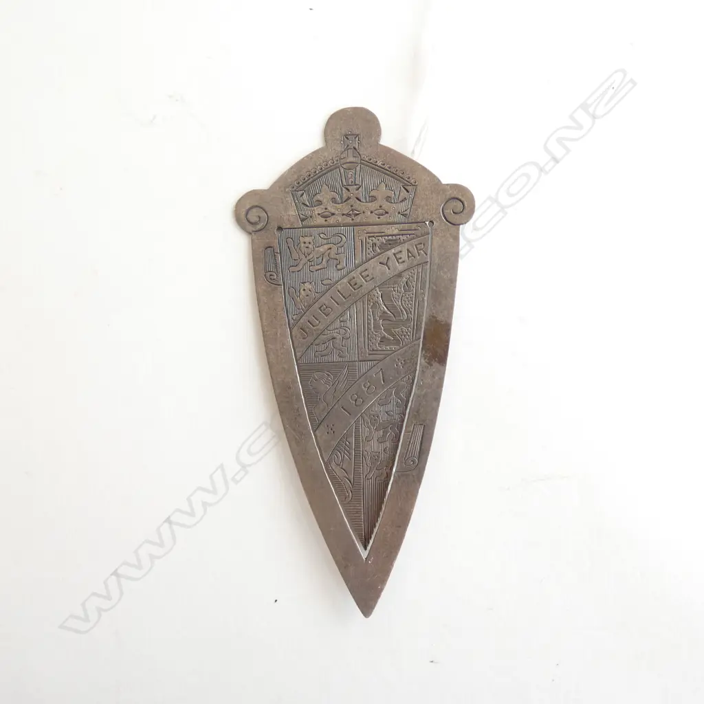 (73) VICT SILVER 'JUBILEE YEAR 1887' PAGE MARKER Image 1++