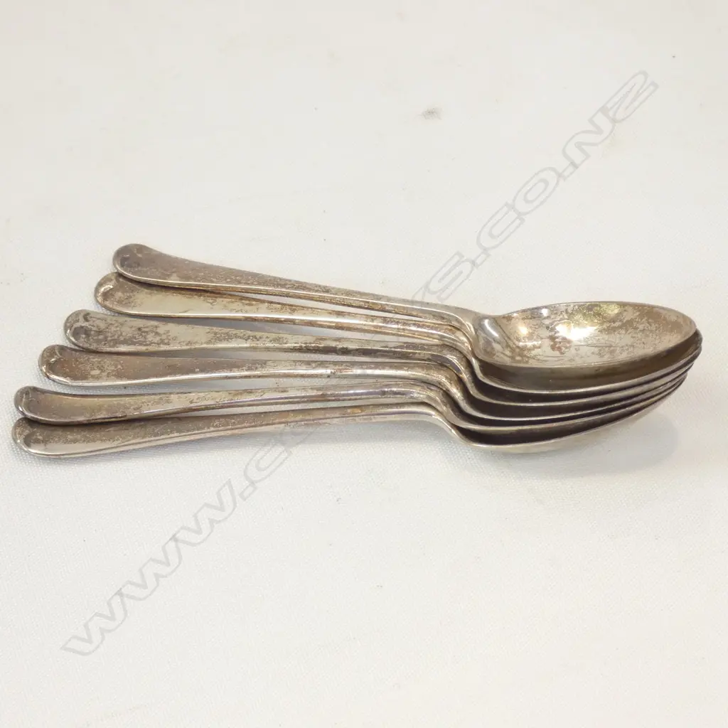 6 STG TEASPOONS, LONDON 1926, 72 GRAMS Image 1++