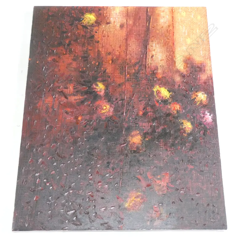 HAOYUN QIU (China) OIL PAINTING TRIPTYCH VINE BOUGH SERIES Image 1++