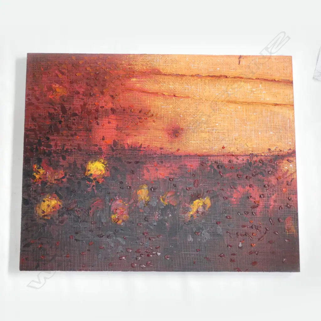 HAOYUN QIU (China) OIL PAINTING TRIPTYCH VINE BOUGH SERIES Image 1++