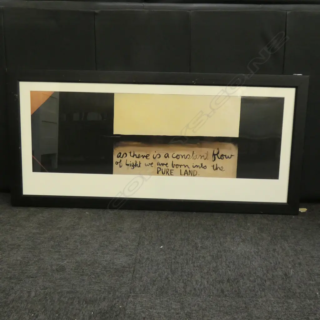 COLIN MCCAHON FRAMED PRINT 'AS THERE IS A CONSTANT FLOW OF LIGHT...' Image 1++