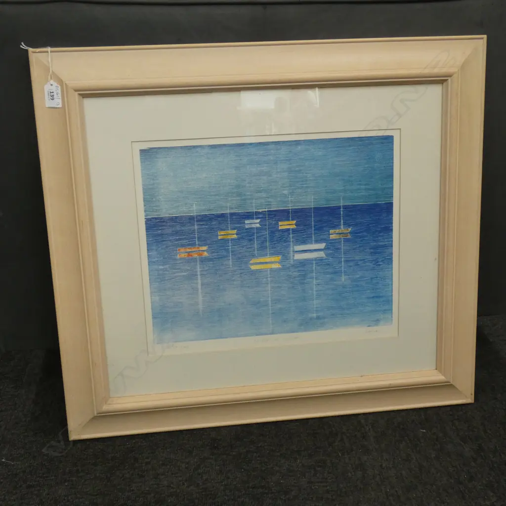 LOMA 'YACHTS AT ANCHOR' 1/5 ARTISTS PROOF 330x400mm Image 1++