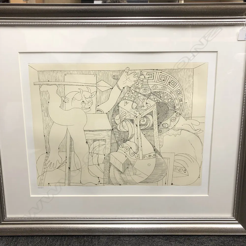 PICASSO LTD ED LITHOGRAPH A MINOTAUR WITH JAVELIN Image 1++