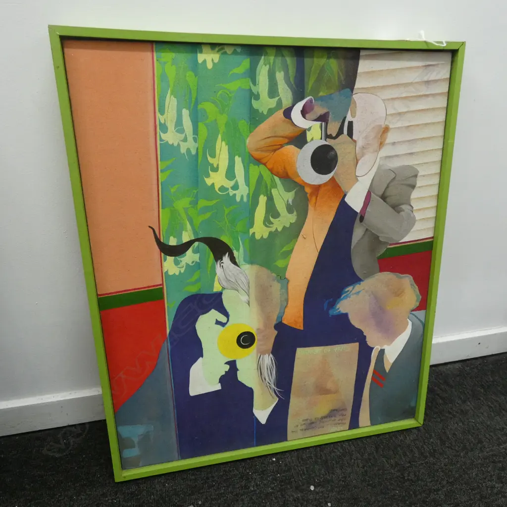JOANNE HARDY ACRYLIC 'PORTRAIT OF FRITZ' 600 X 500mm Image 1++