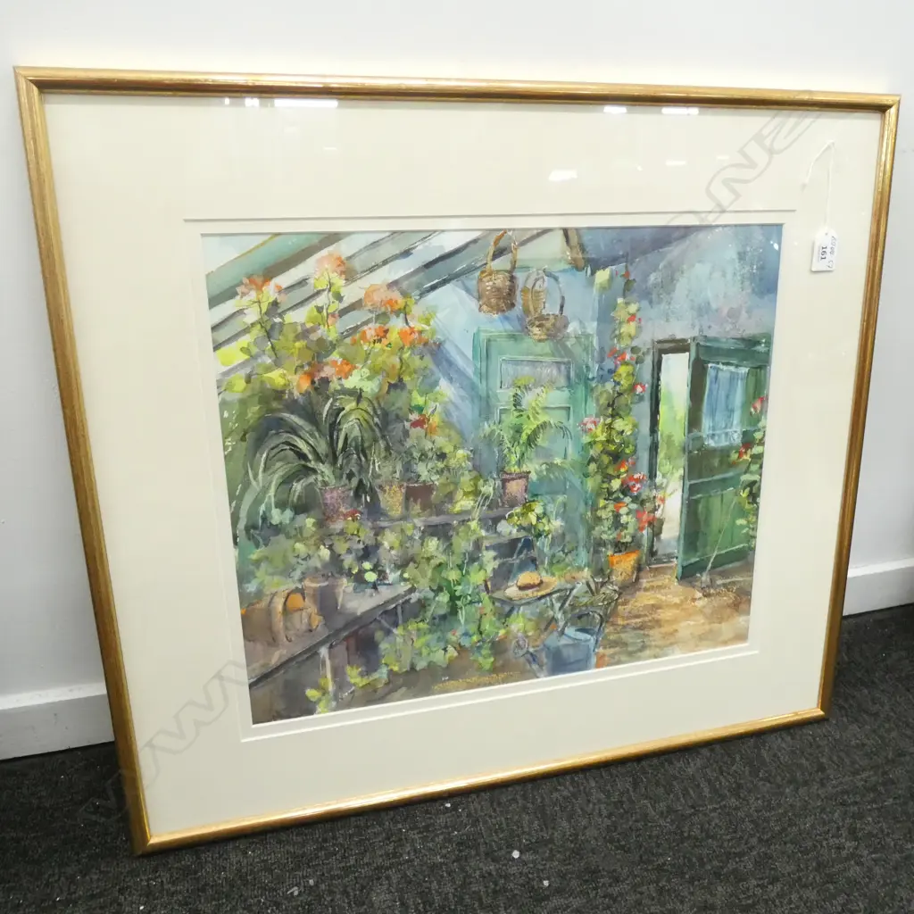 WENDY JELBERT W/C 'THE CONSERVATORY' 390 X 460mm Image 1++