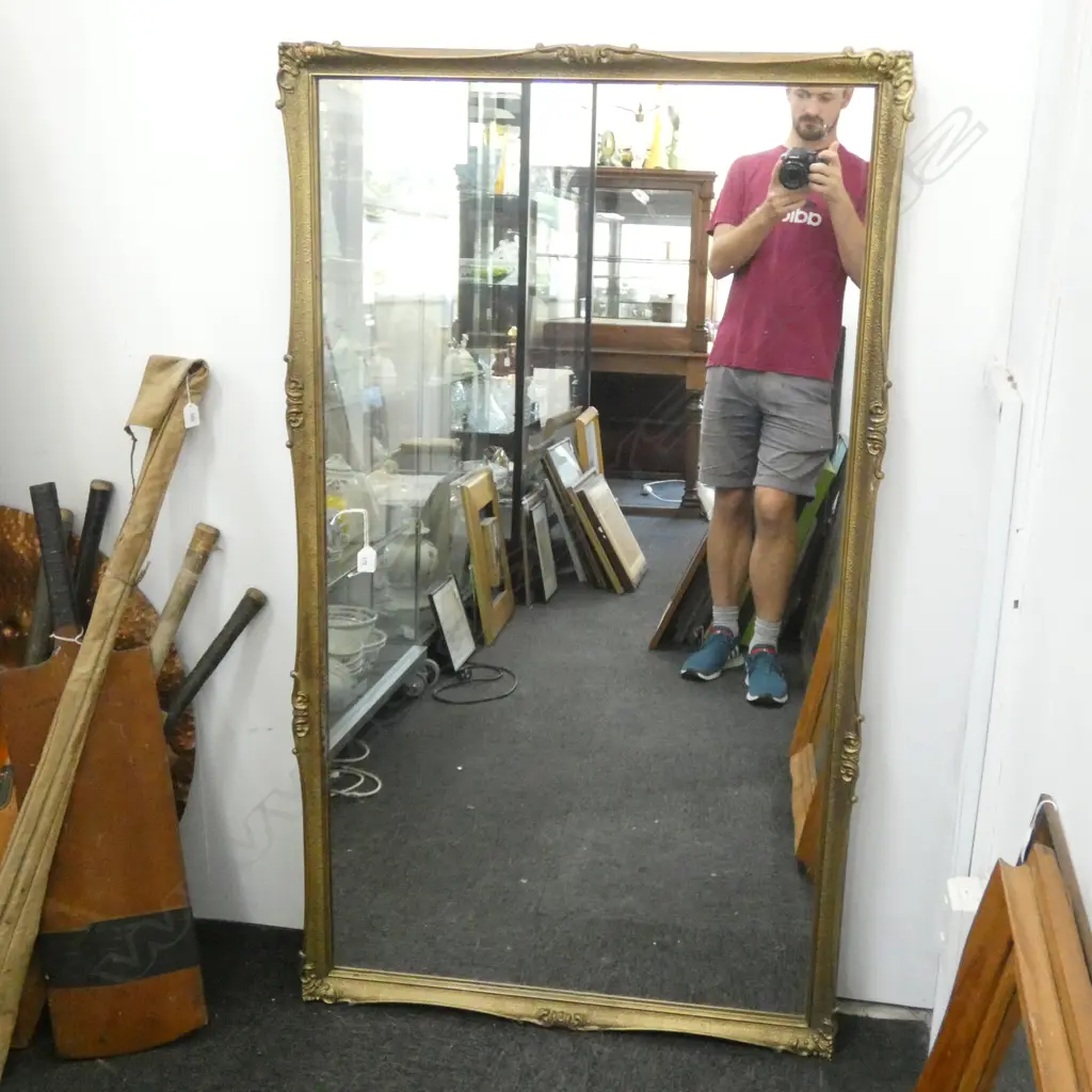 LARGE GILT FRAMED MIRROR 840X1450mm Image 1++