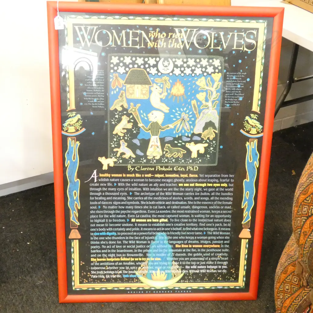 PRINT 'WOMEN WHO RUN WITH THE WOLVES' 890x600mm Image 1++