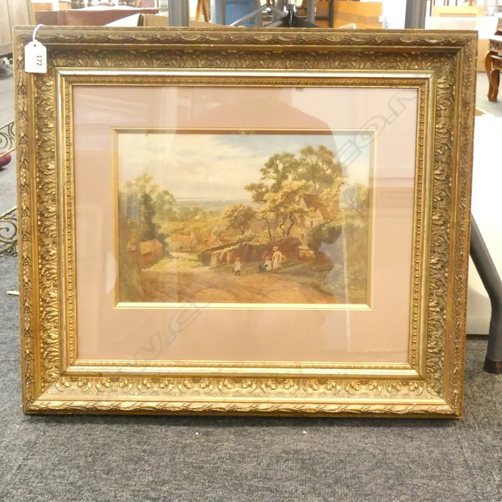 GILT FRAMED LANDSCAPE PRINT 205x305mm Image 1++