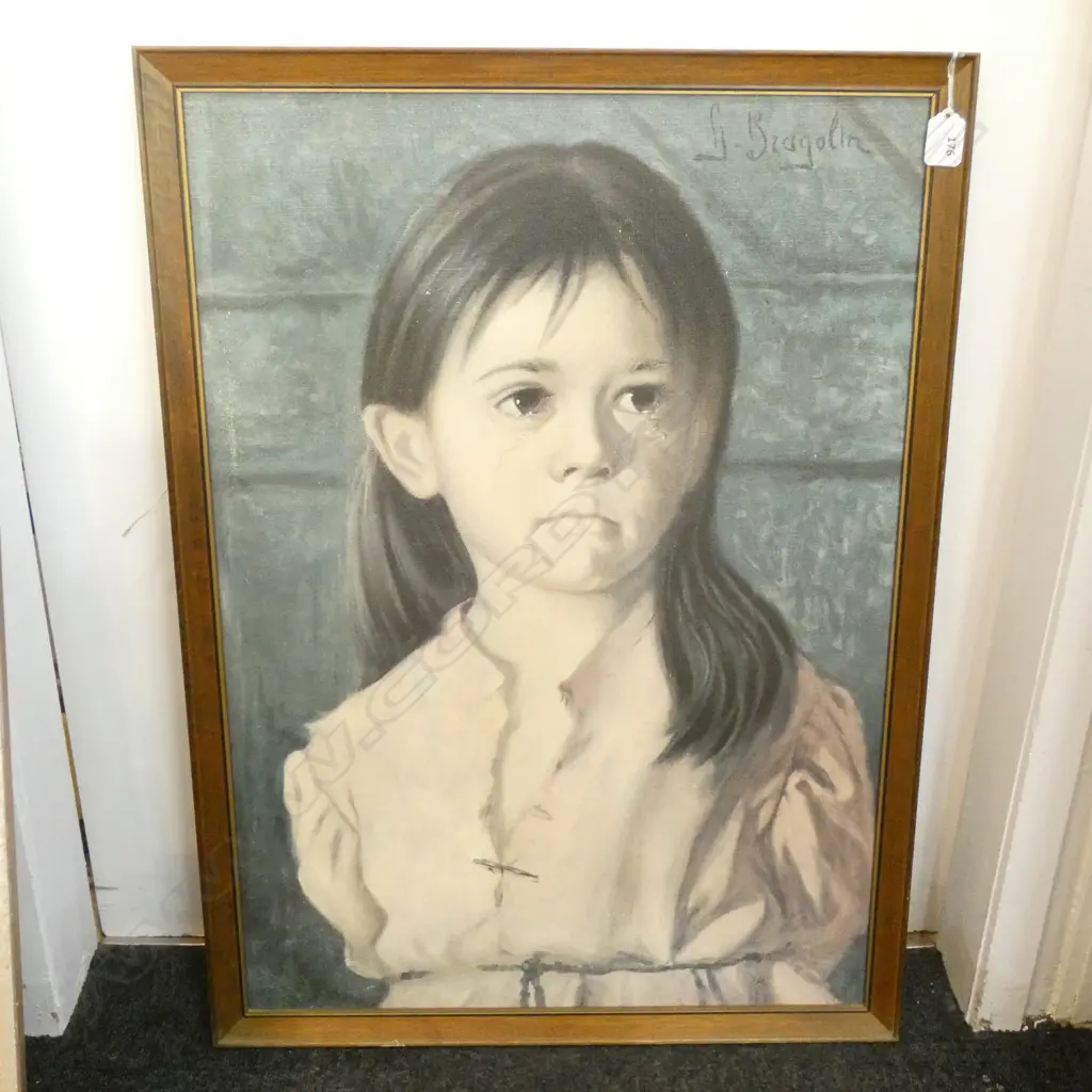PRINT ON CANVAS OF YOUNG GIRL 495 X 700MM Image 1++