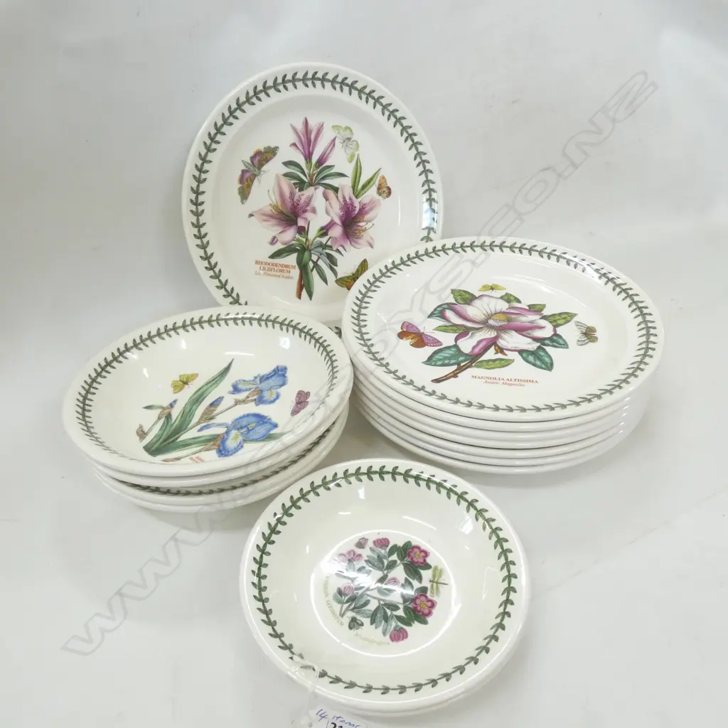 PORTMEIRION DINNER PLATES & BOWLS BOTANICAL THEME Image 1++