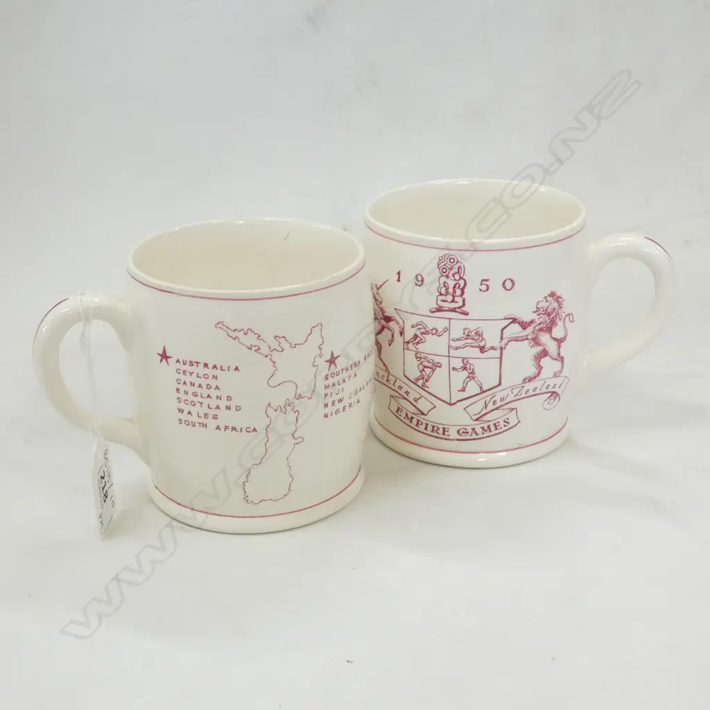 PR CROWN LYNN 1950 EMPIRE GAMES MUGS H.100mm Image 1++