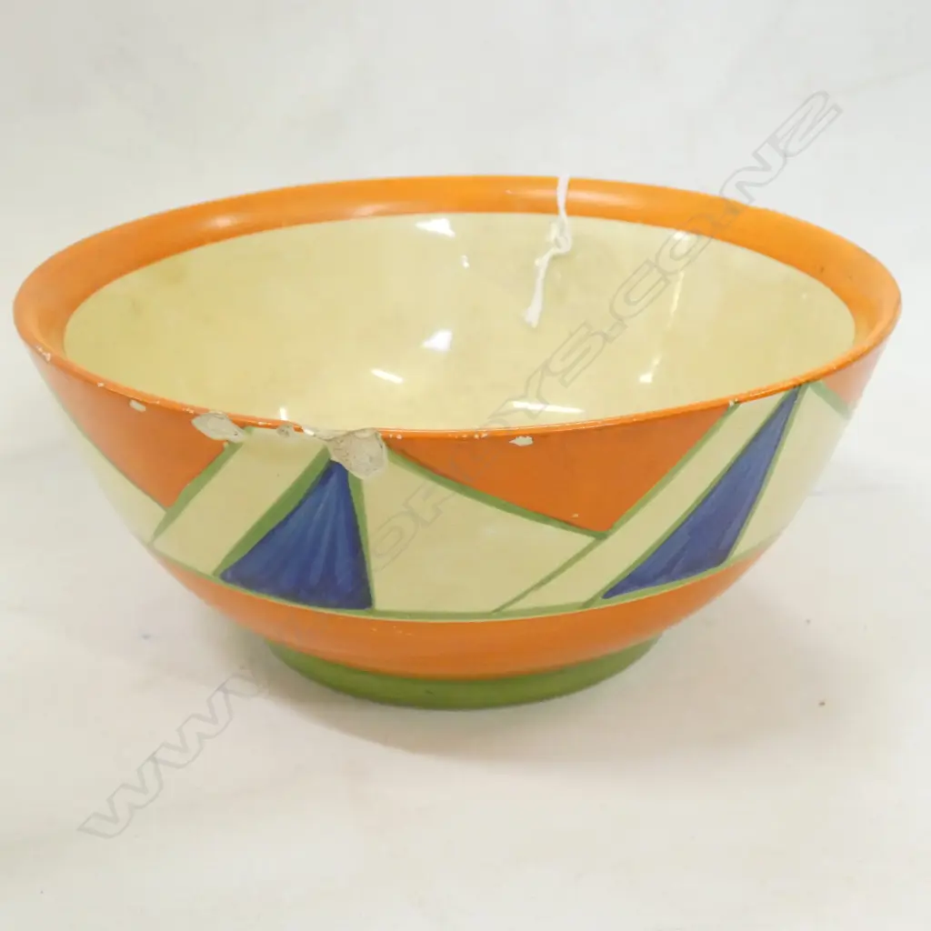 CLARICE CLIFF BIZARRE BOWL DIA 190 H 100MM - A/F Image 1++