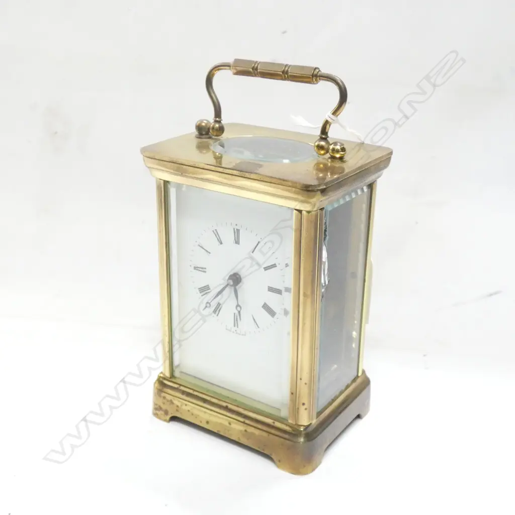 ENGLISH CARRIAGE CLOCK H.150mm (SMALL GLASS BREAK) Image 1++
