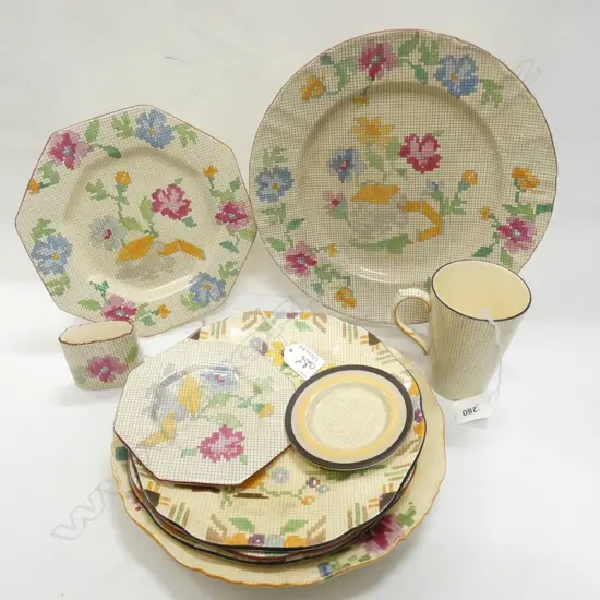 10 PCS MASONS IRONSTONE CHINA