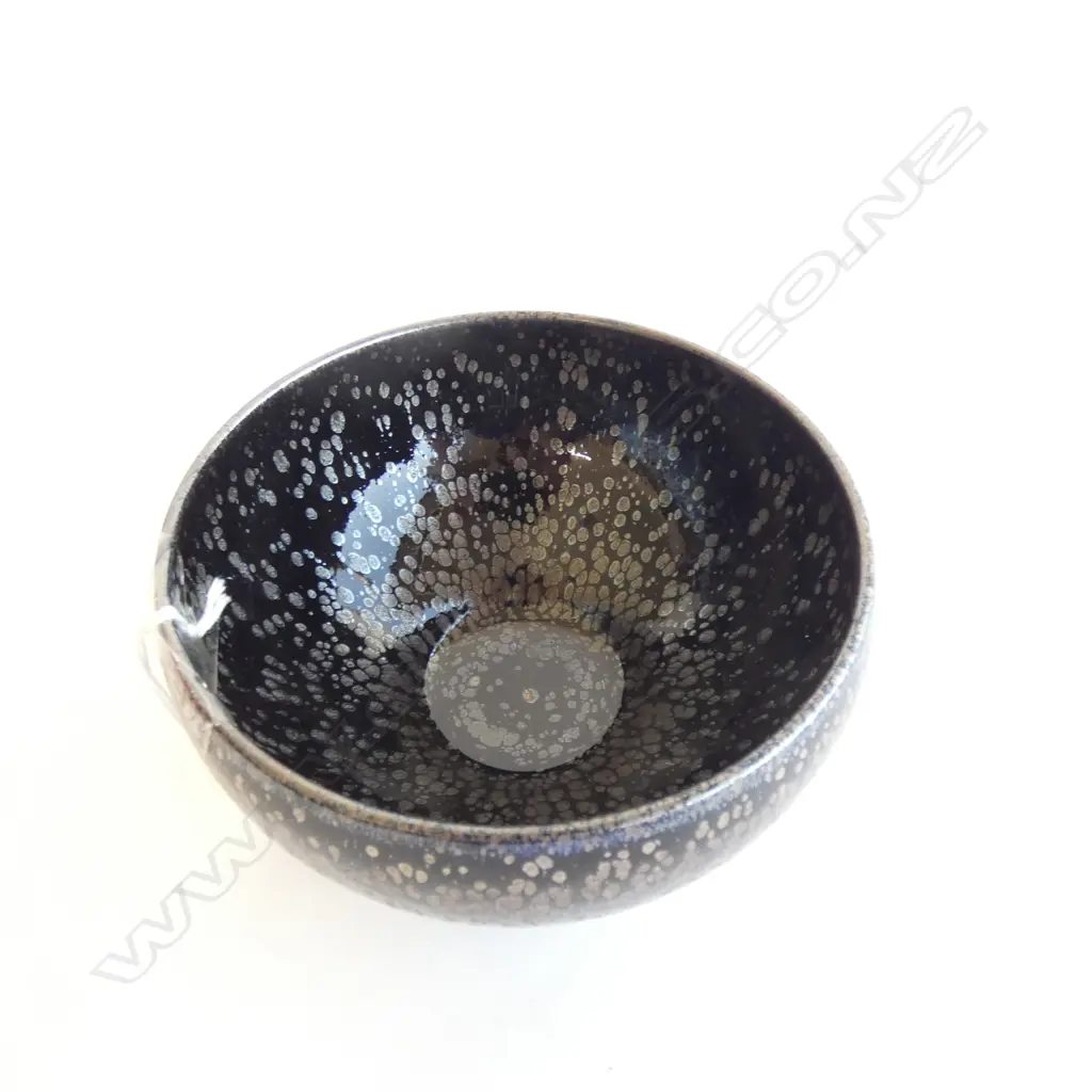 CRANE GLAZED JIAN ZHAN (TEA CUP) IN ORIGINAL BOX DIA 132 H. 100MM Image 1++