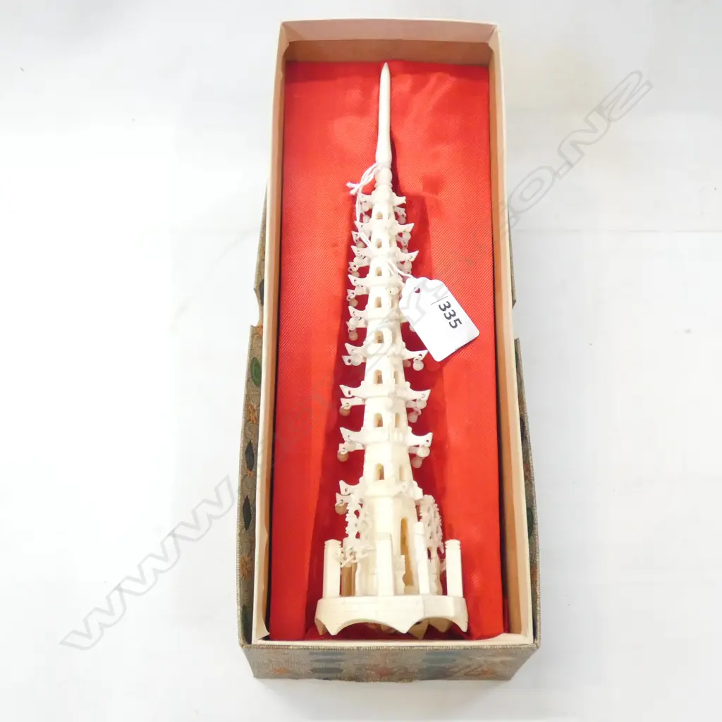 IVORY PAGODA IN ORIGINAL BOX Image 1++