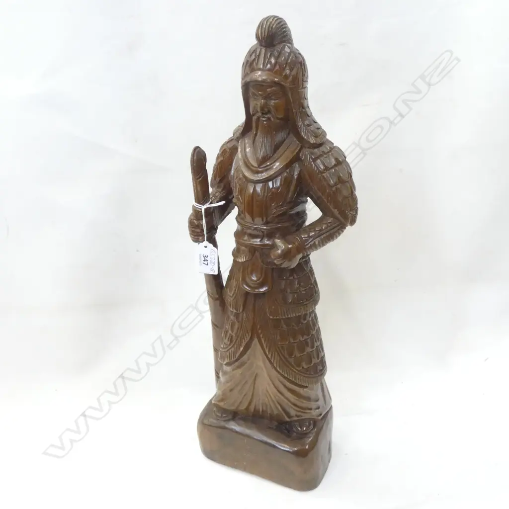 HISTORICAL FIGURE OF A WARRIOR IN ARMOUR WOOD. H505mm Image 1++