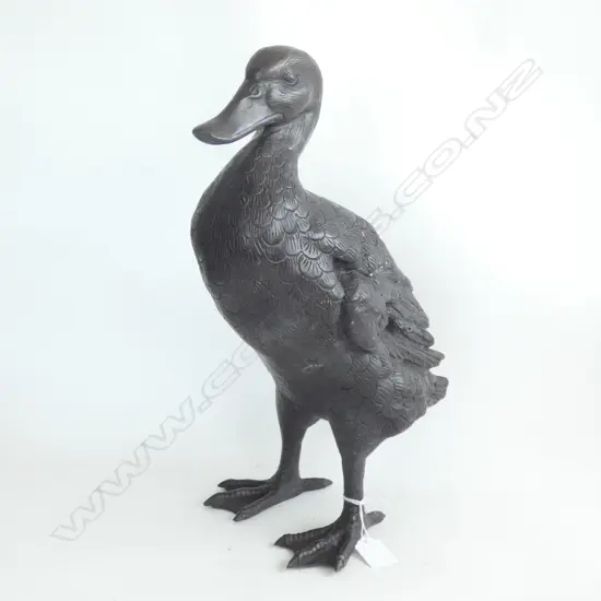 BRONZE STANDING DUCK H.400mm