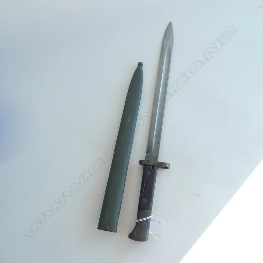 (16174) OLD BAYONET IN SCABBARD SPEAR POINT L.455 Image 1++