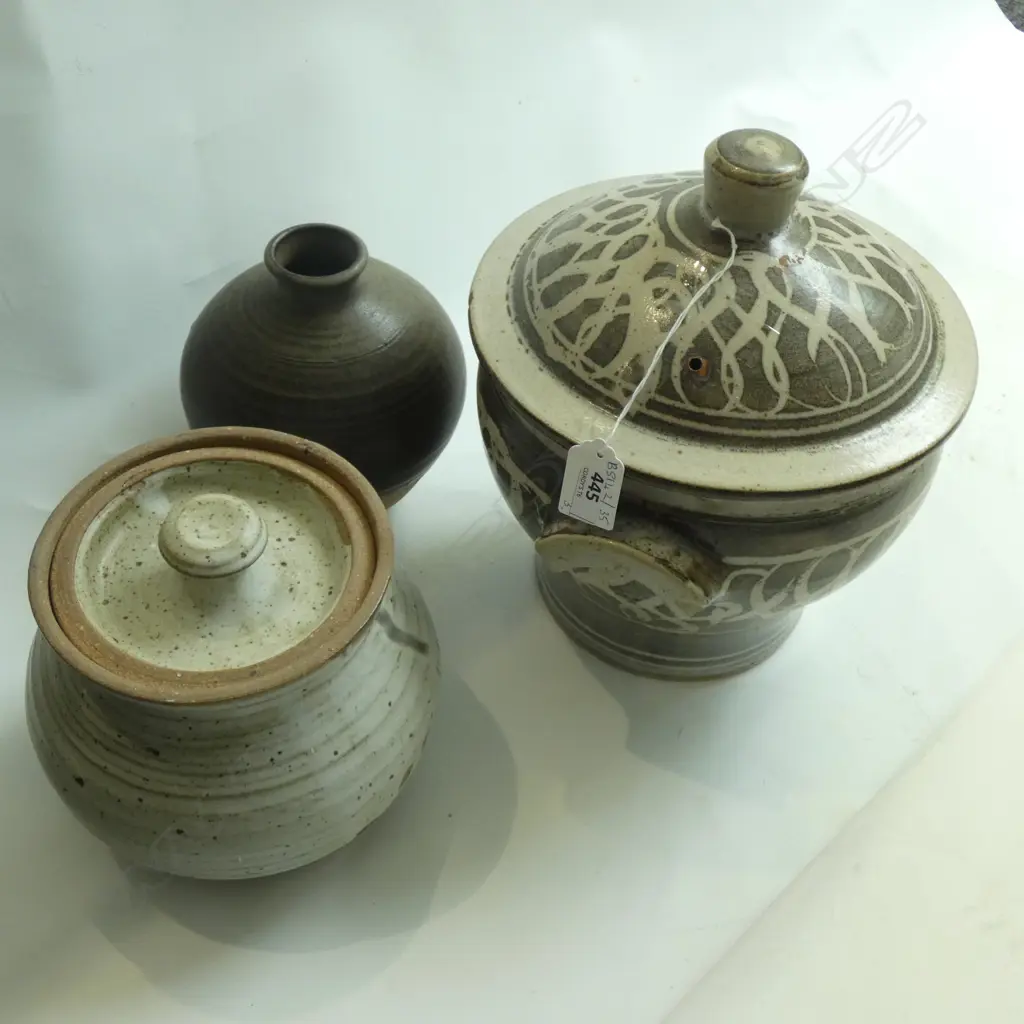 3 PCES STUDIO POTTERY H.230mm Image 1++