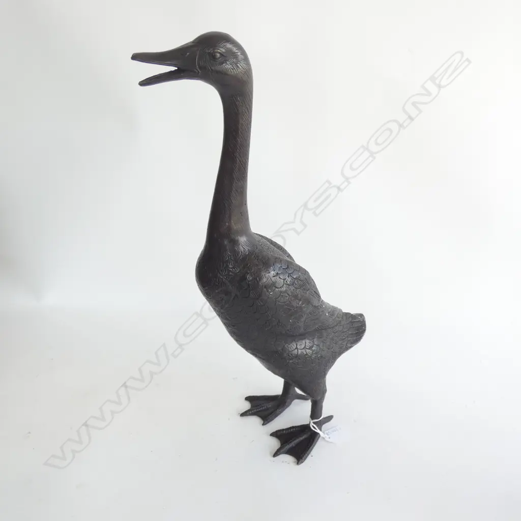 BRONZE LONG NECK GOOSE H.510mm Image 1++